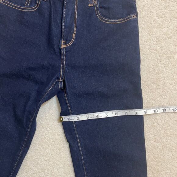Old Navy dark straight leg high waist jeans 14 - Picture 6 of 13